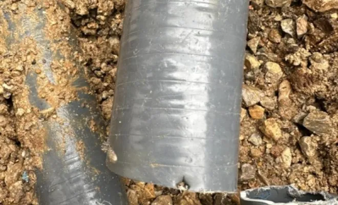 Fuite trouver et réparer avec un raccordement 